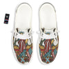 Patriotic Art Statue Of Liberty Print White Loafers-grizzshop