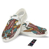 Patriotic Art Statue Of Liberty Print White Loafers-grizzshop