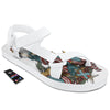 Patriotic Art Statue Of Liberty Print White Open Toe Sandals-grizzshop