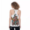 Patriotic Art Statue Of Liberty Print Women's Racerback Tank Top-grizzshop