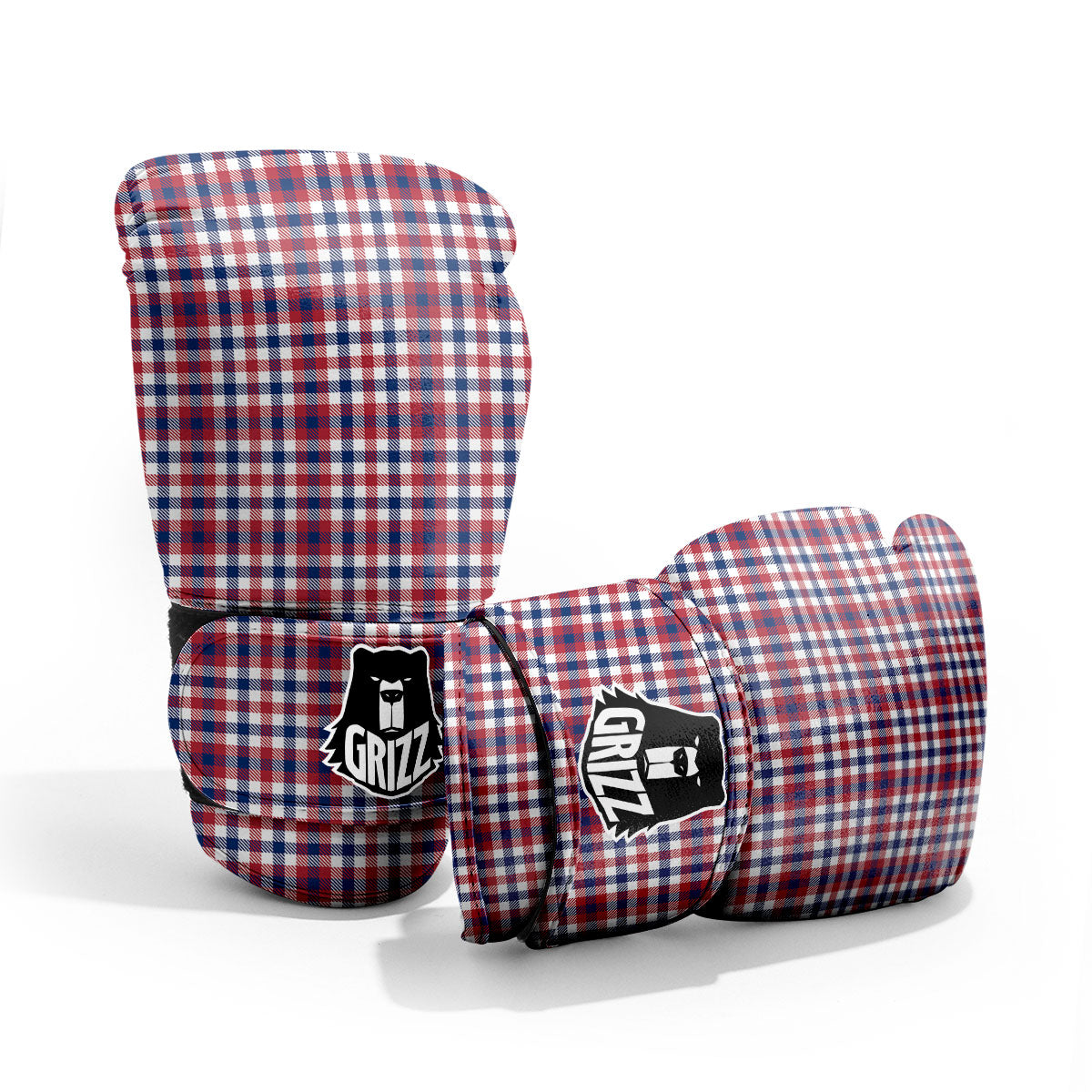 Patriotic Plaid American Print Pro Boxing Glove