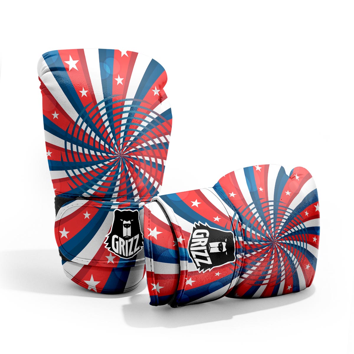 Patriotic Swirly American Print Pro Boxing Glove