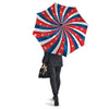 Patriotic Swirly American Print Umbrella-grizzshop