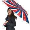 Patriotic Swirly American Print Umbrella-grizzshop