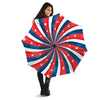 Patriotic Swirly American Print Umbrella-grizzshop