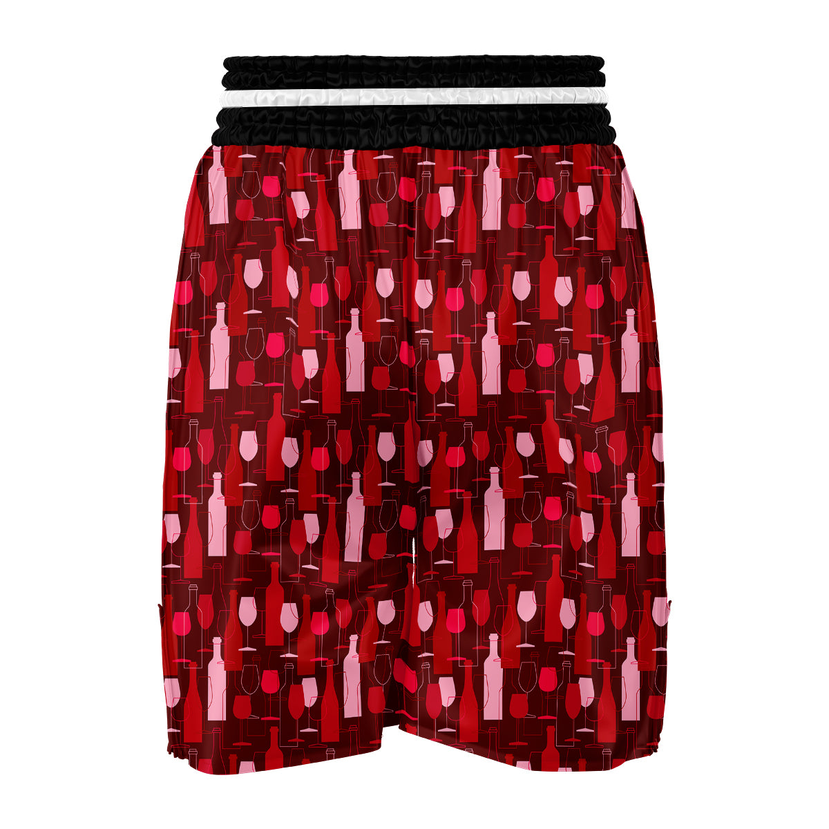 Pattern Champagne Print Boxing Shorts-grizzshop