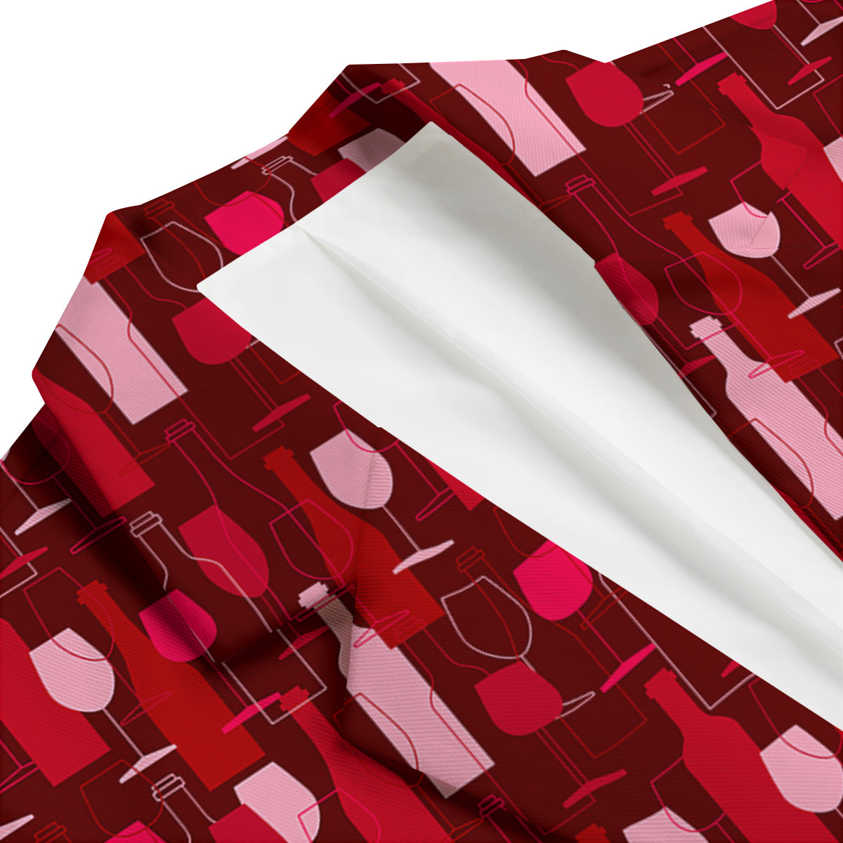 Pattern Champagne Print Men's Blazer-grizzshop