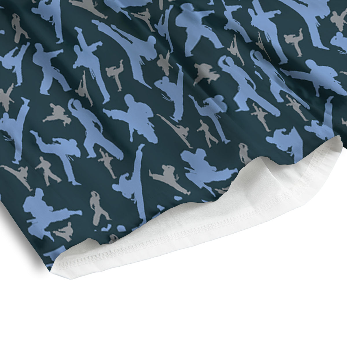 Pattern Karate Print Men's Athletic Shorts