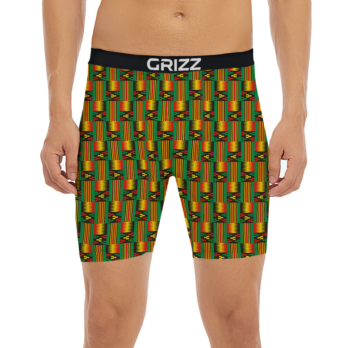 Pattern Kente Print Boxer Briefs-grizzshop