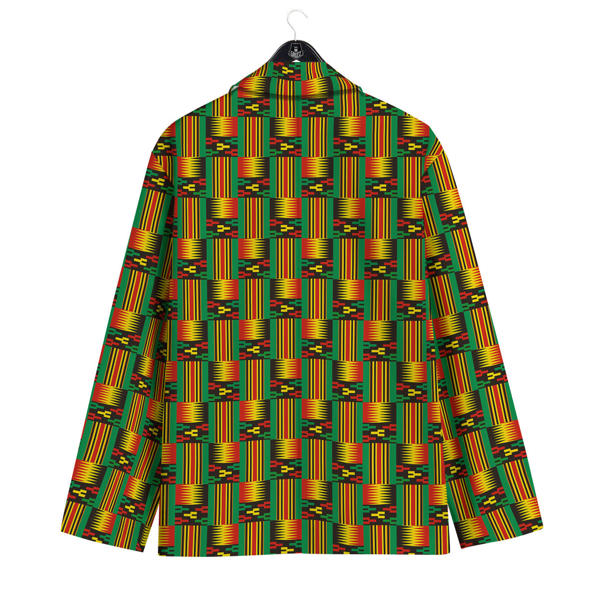 Pattern Kente Print Men's Sport Coat-grizzshop