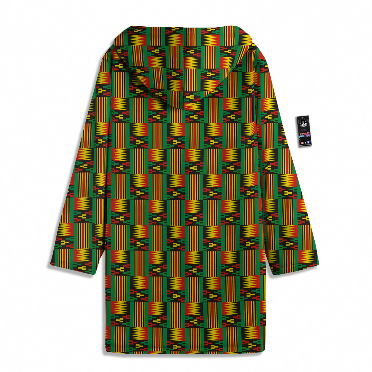 Pattern Kente Print Men's Windbreaker Jacket-grizzshop