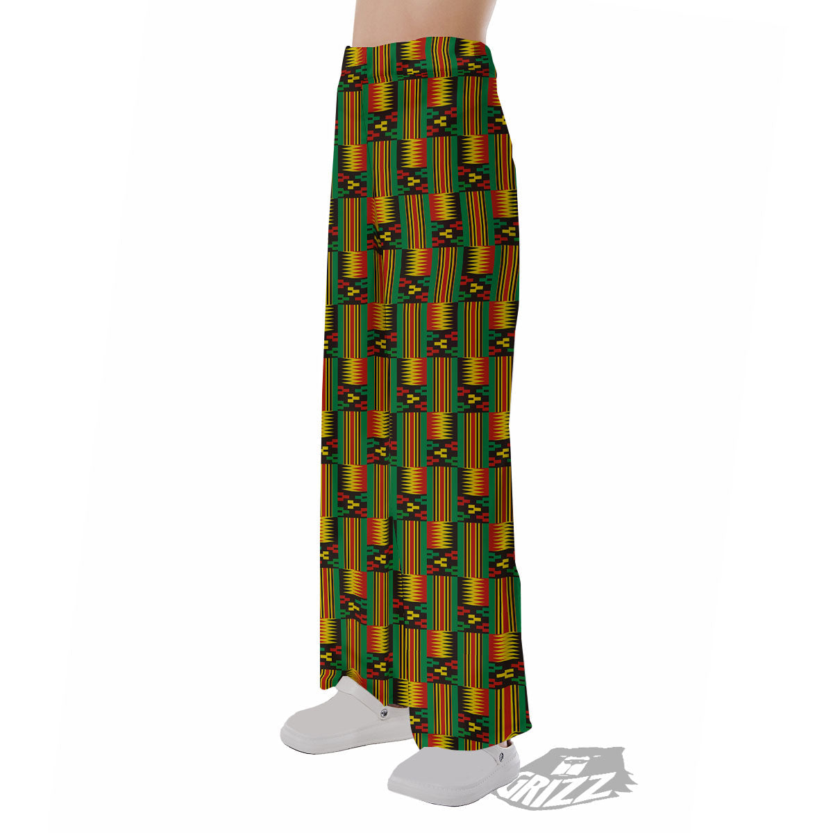 Pattern Kente Print Pajama Pants-grizzshop