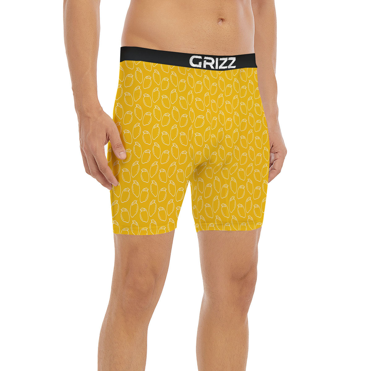 Pattern Mango Print Boxer Briefs-grizzshop