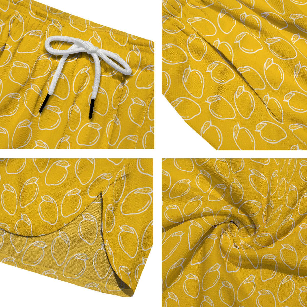 Pattern Mango Print Men's Running Shorts-grizzshop