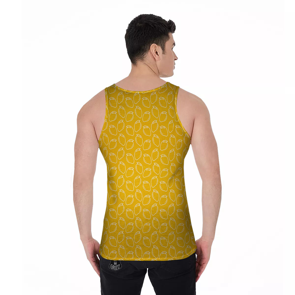 Pattern Mango Print Men's Tank Top-grizzshop
