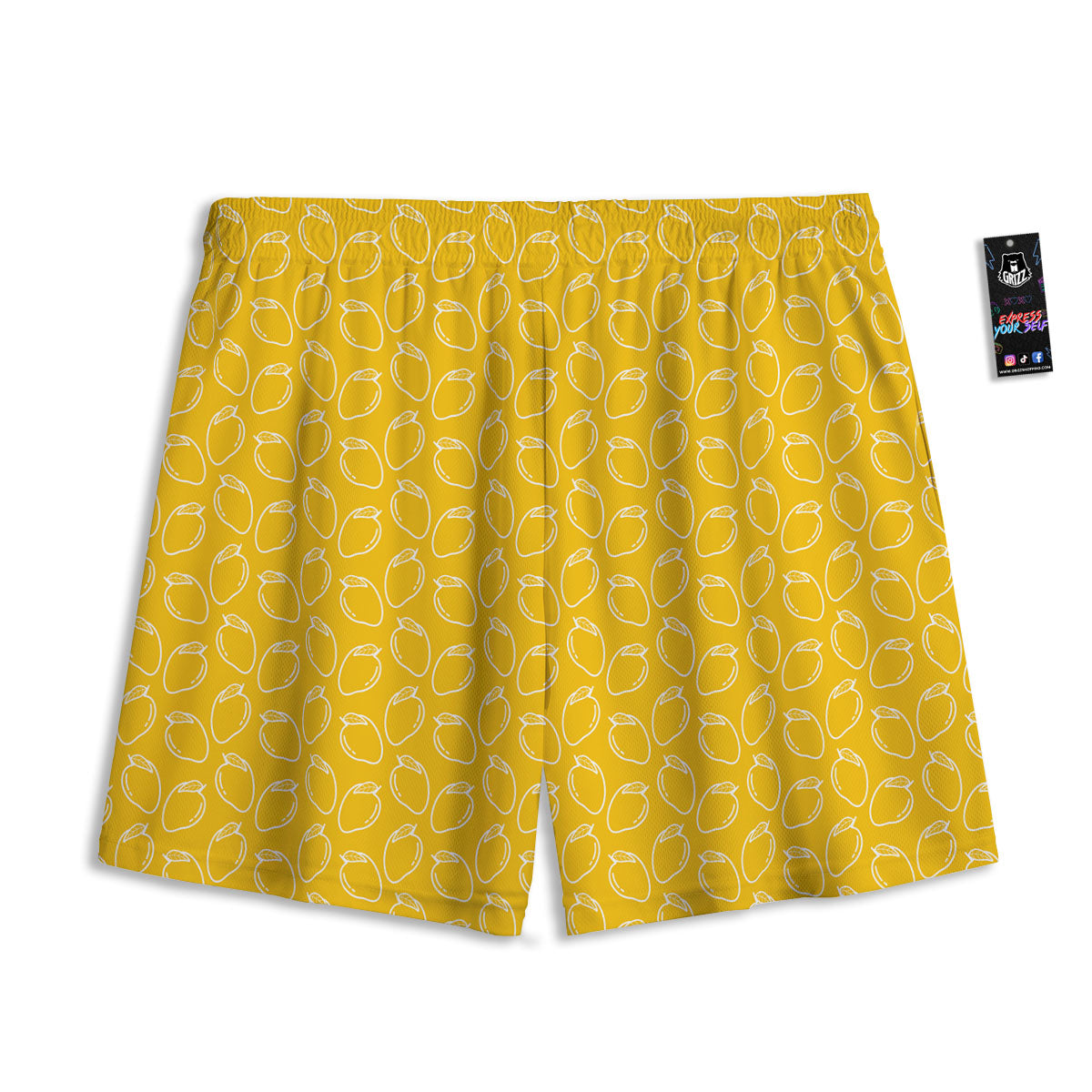 Pattern Mango Print Mesh Shorts-grizzshop