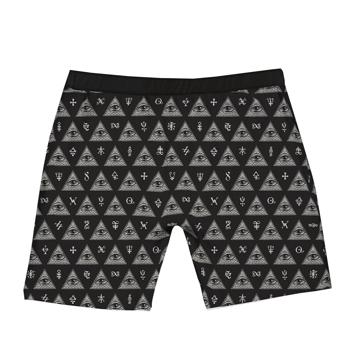 Pattern Masonic Eye Print Boxer Briefs-grizzshop