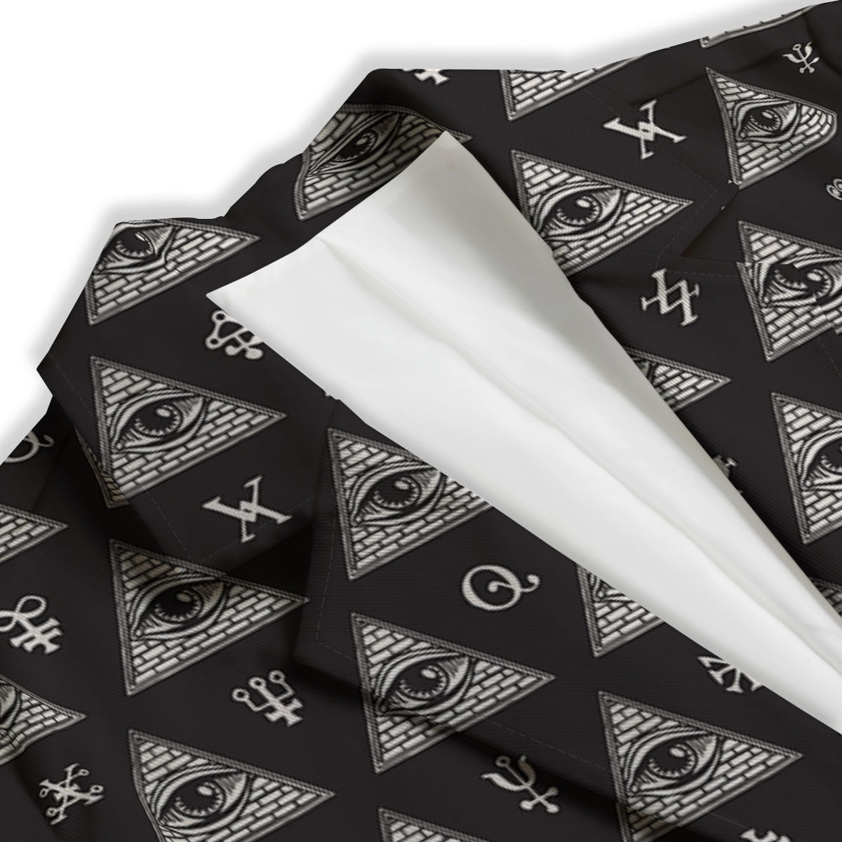 Pattern Masonic Eye Print Women's Blazer-grizzshop