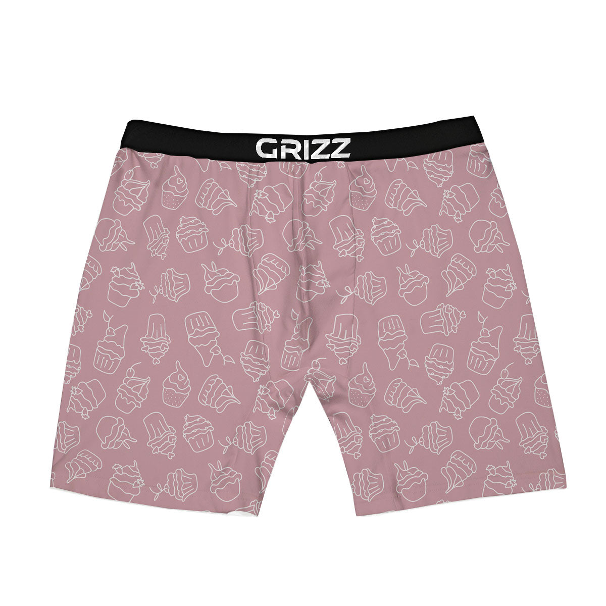 Pattern Mini Cupcake Print Boxer Briefs-grizzshop