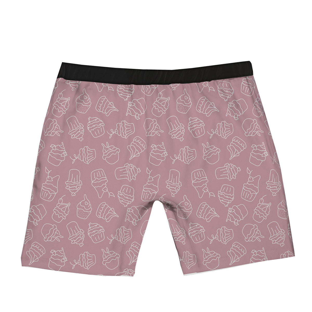 Pattern Mini Cupcake Print Boxer Briefs-grizzshop