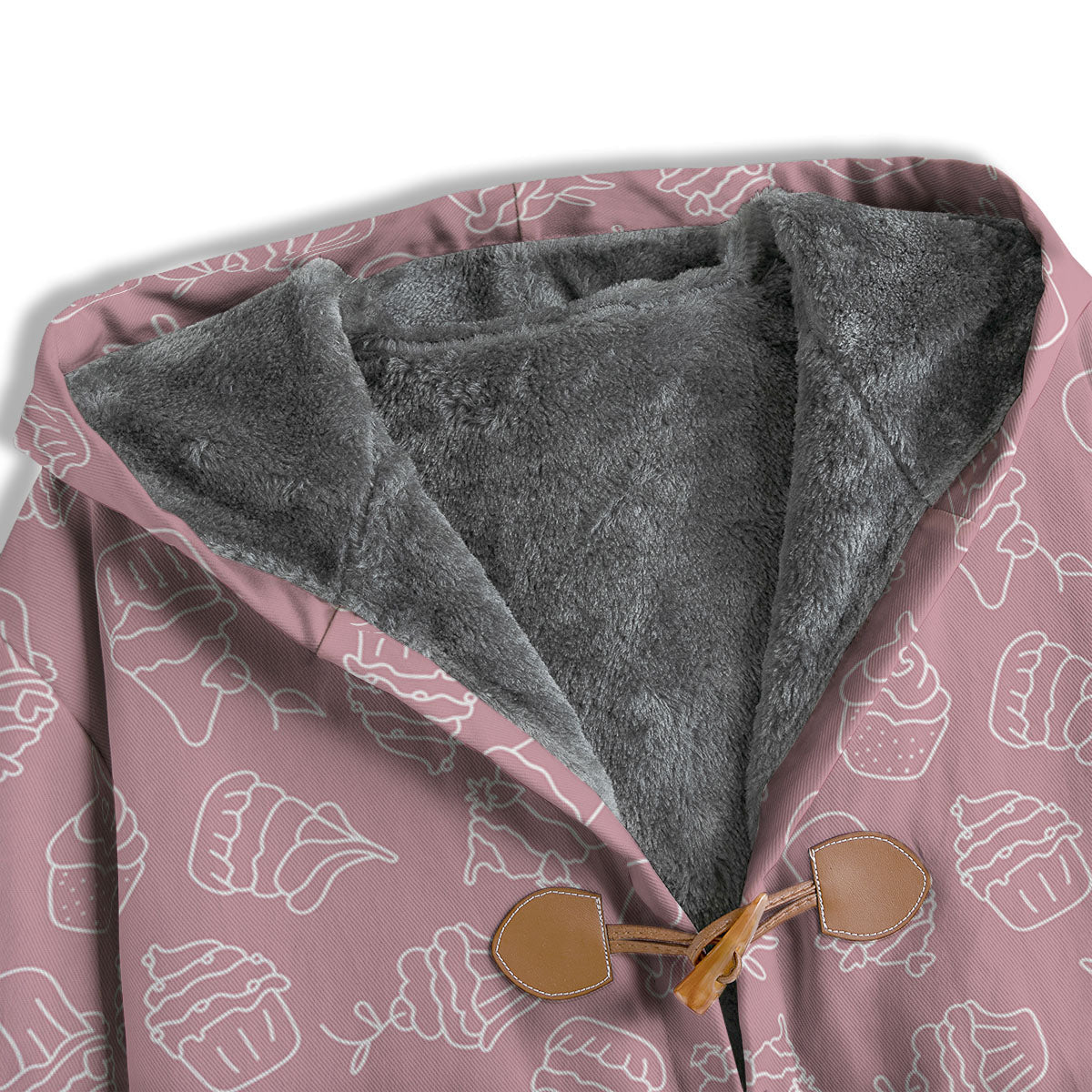 Pattern Mini Cupcake Print Men's Windbreaker Jacket-grizzshop