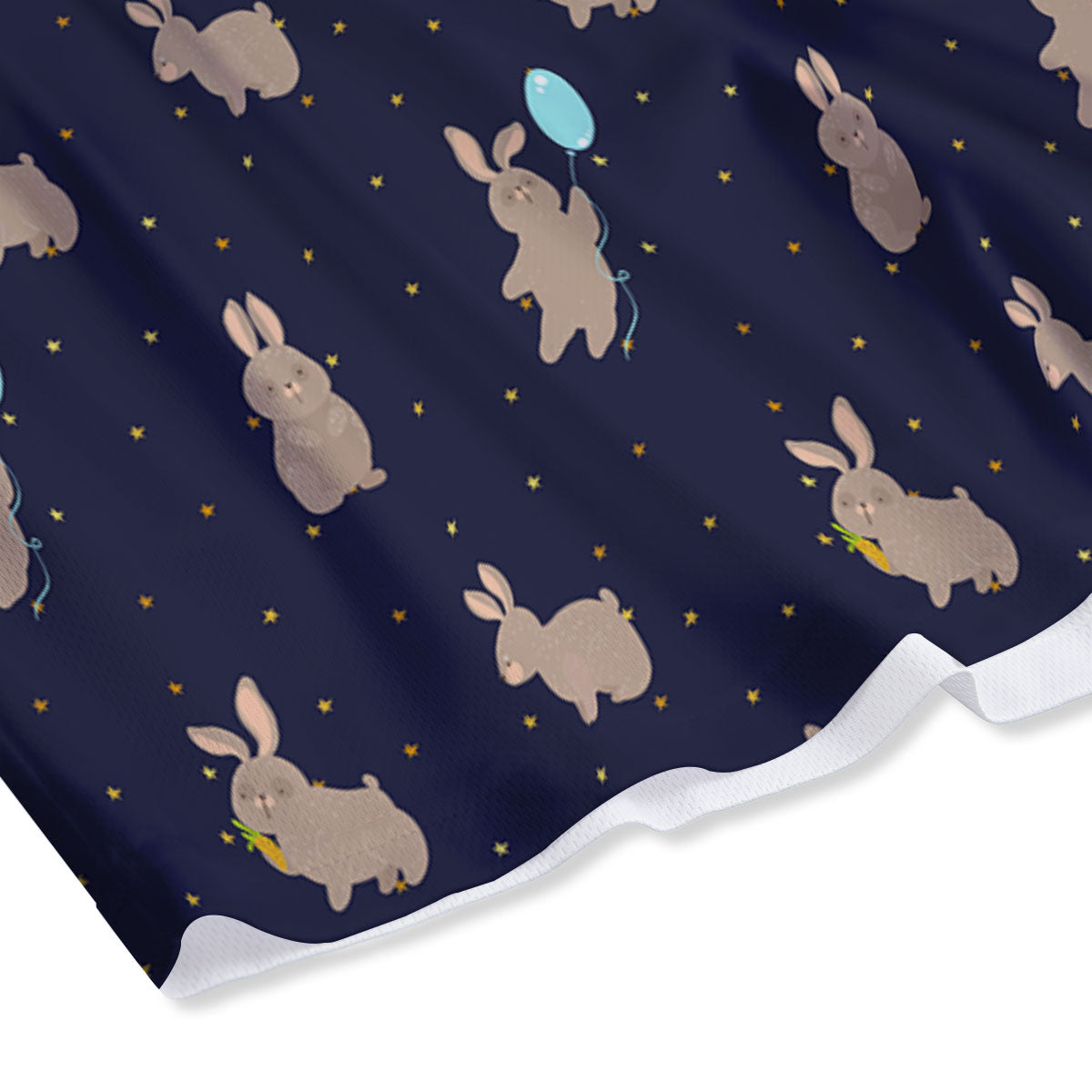 Pattern Mini Rabbit Print Mesh Shorts-grizzshop