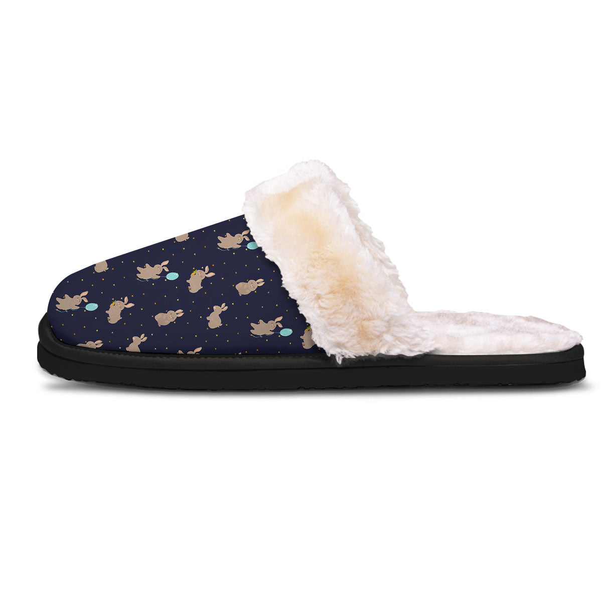Pattern Mini Rabbit Print Slippers-grizzshop