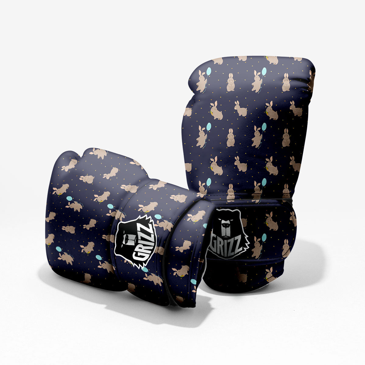 Pattern Mini Rabbit Print Sparring Gloves-grizzshop