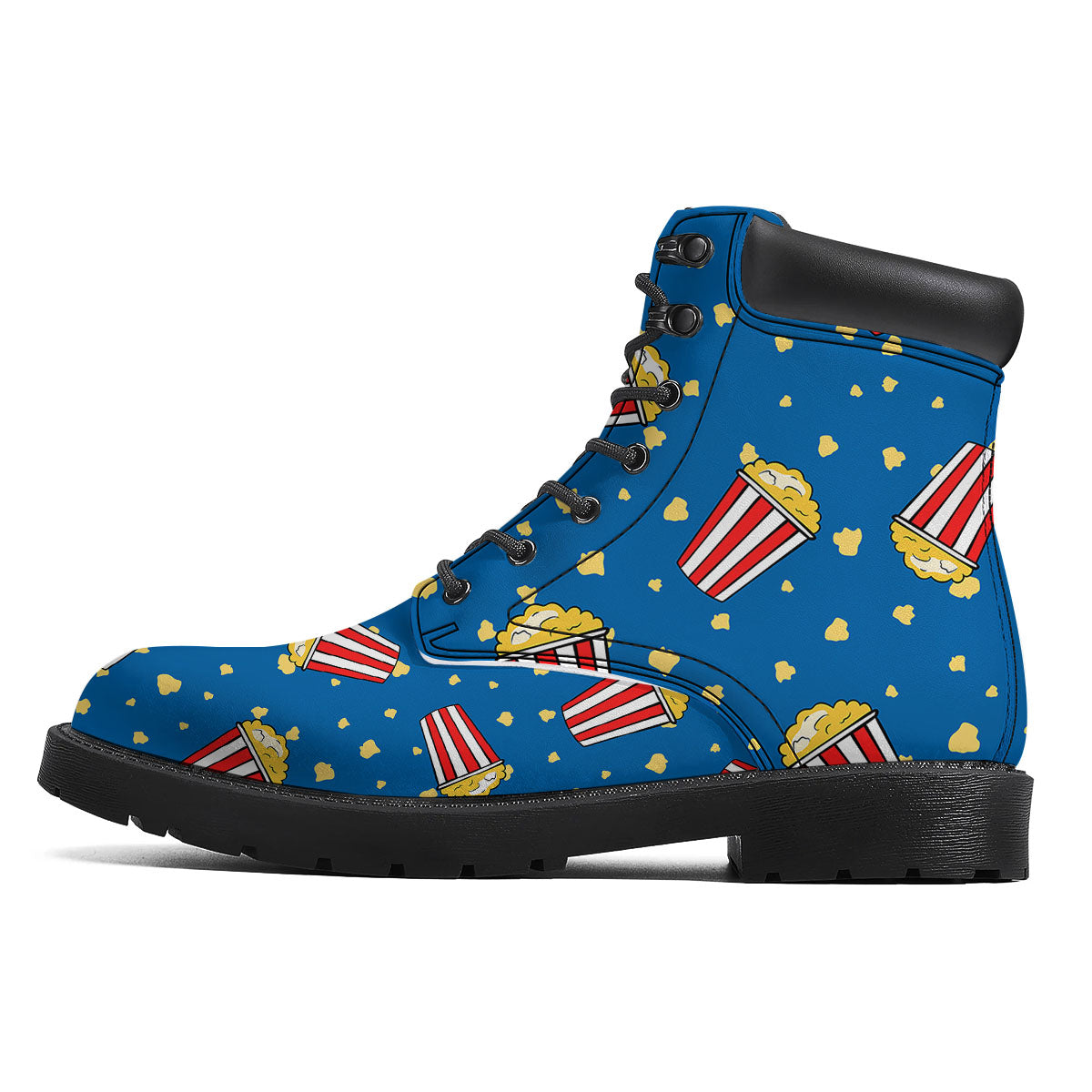 Pattern Popcorn Print Boots-grizzshop