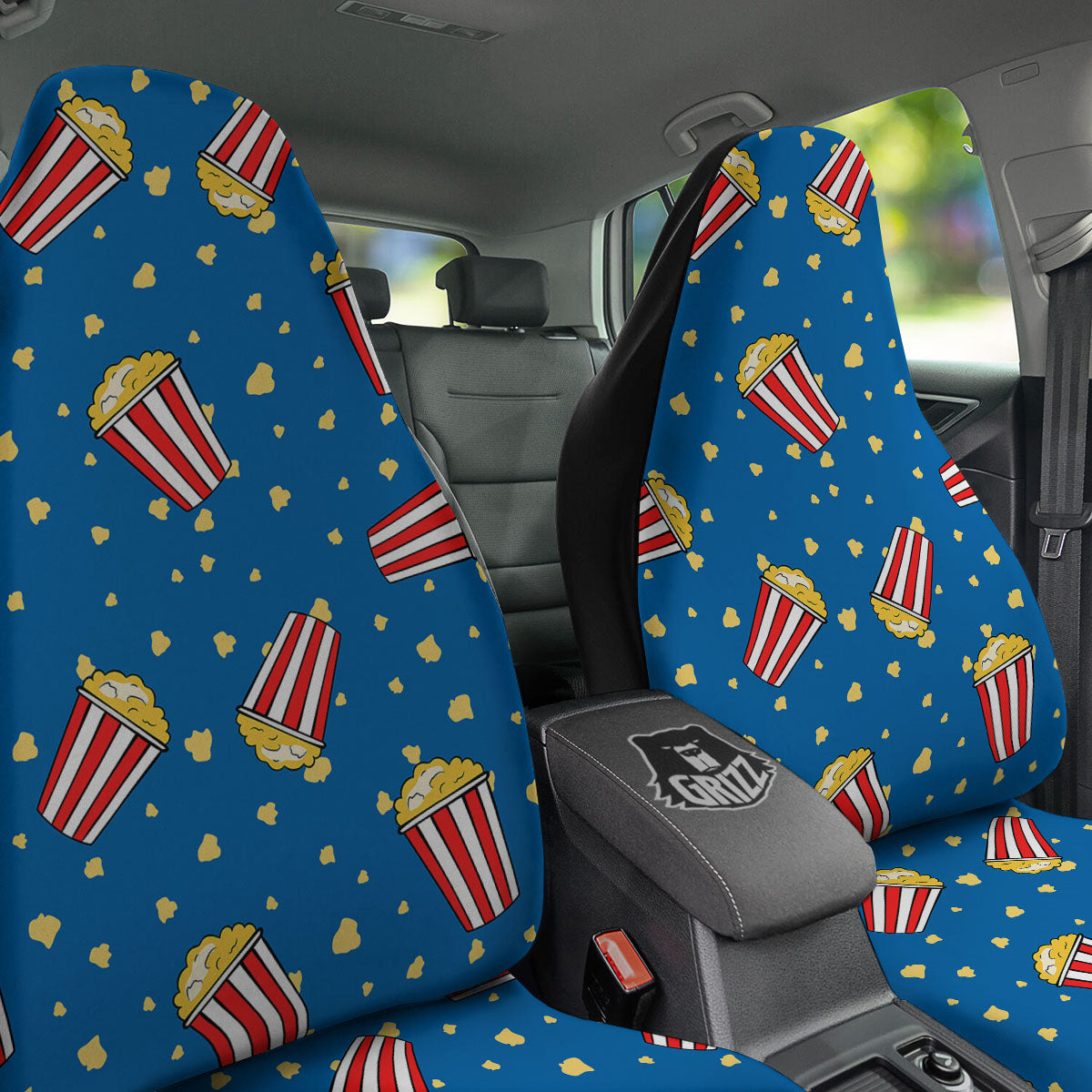 Pattern Popcorn Print Car Seat Covers-grizzshop
