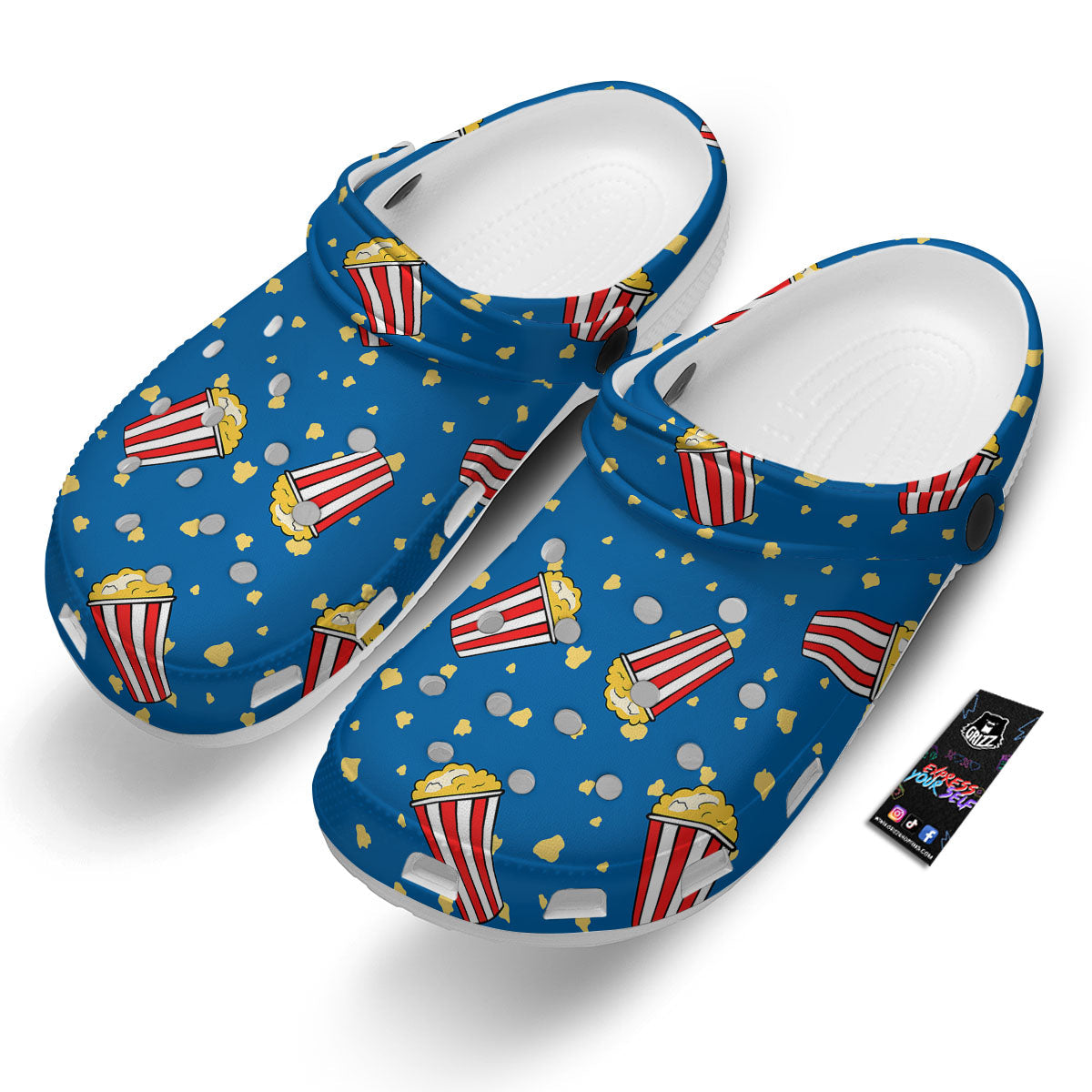 Pattern Popcorn Print Clog-grizzshop