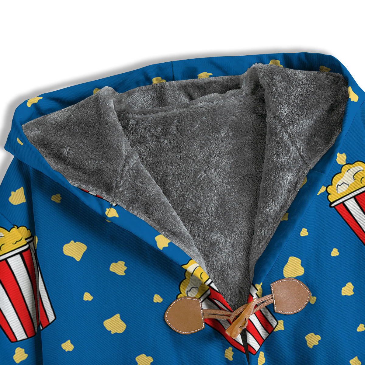 Pattern Popcorn Print Men's Windbreaker Jacket-grizzshop