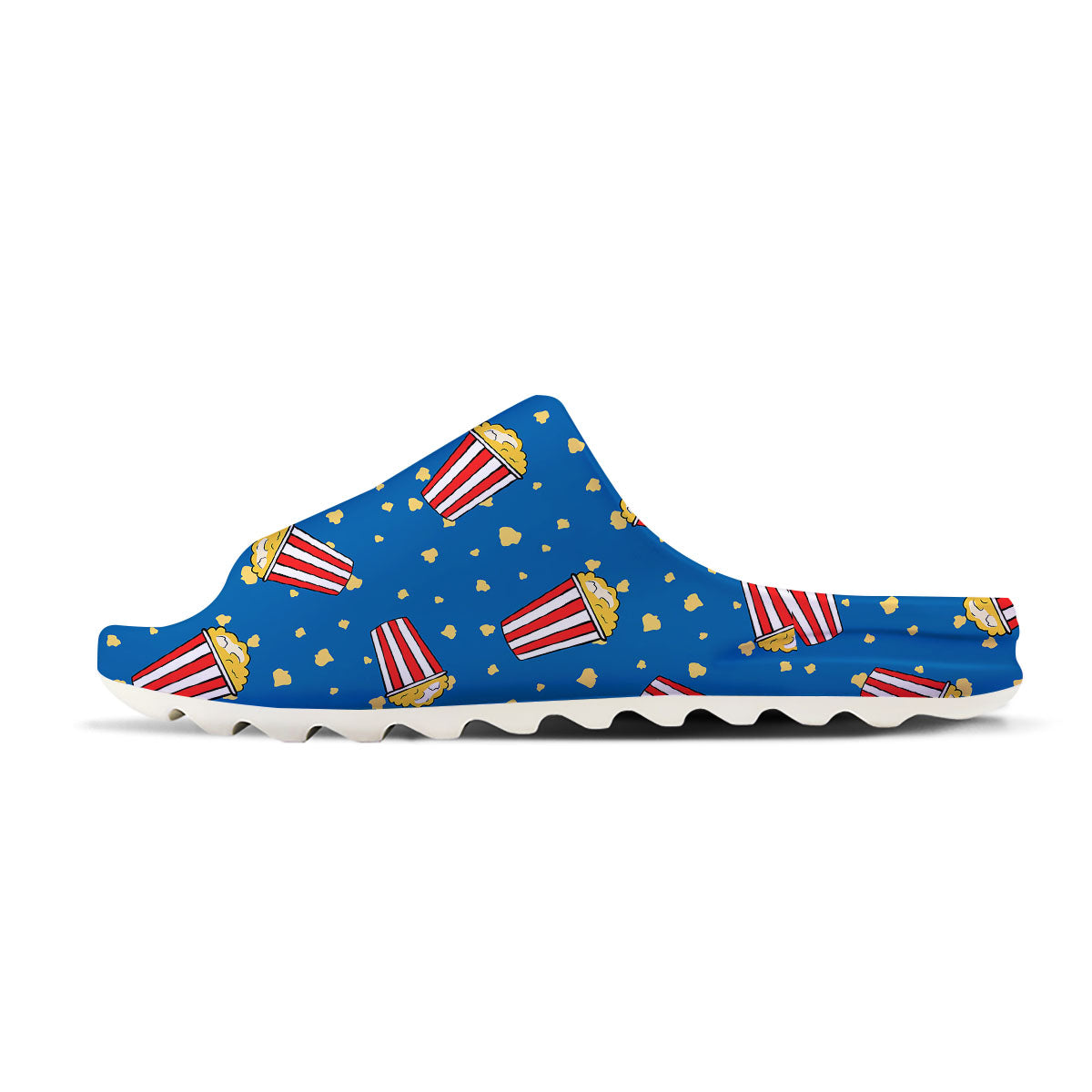 Pattern Popcorn Print Sandals-grizzshop