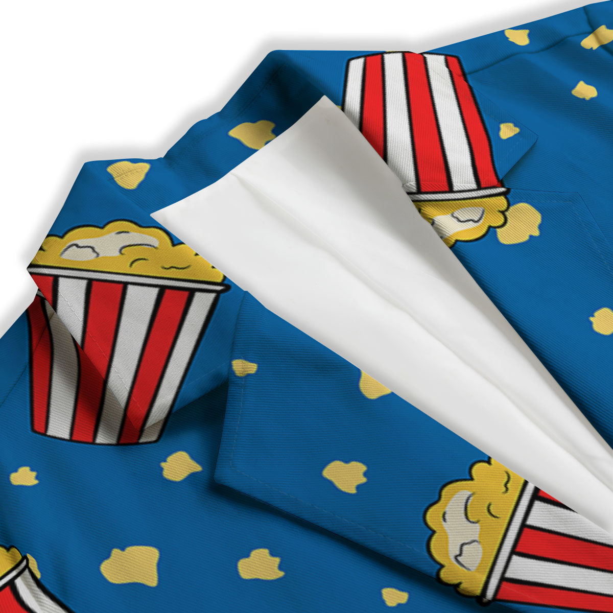 Pattern Popcorn Print Women's Blazer-grizzshop