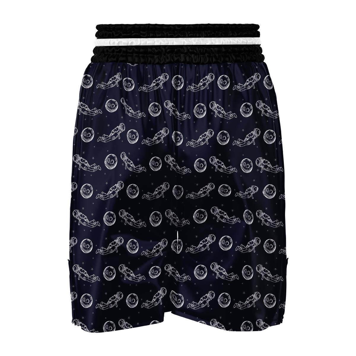 Pattern Print Astronaut Boxing Shorts-grizzshop