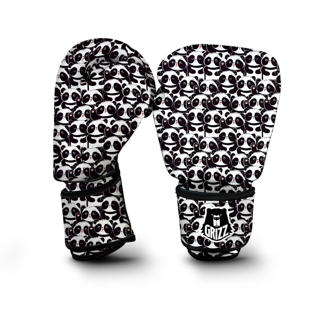 Pattern Print Baby Panda Boxing Gloves-grizzshop