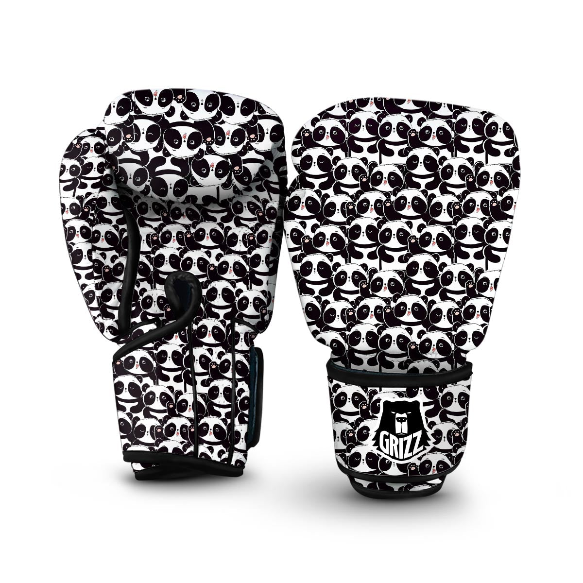 Pattern Print Baby Panda Boxing Gloves-grizzshop