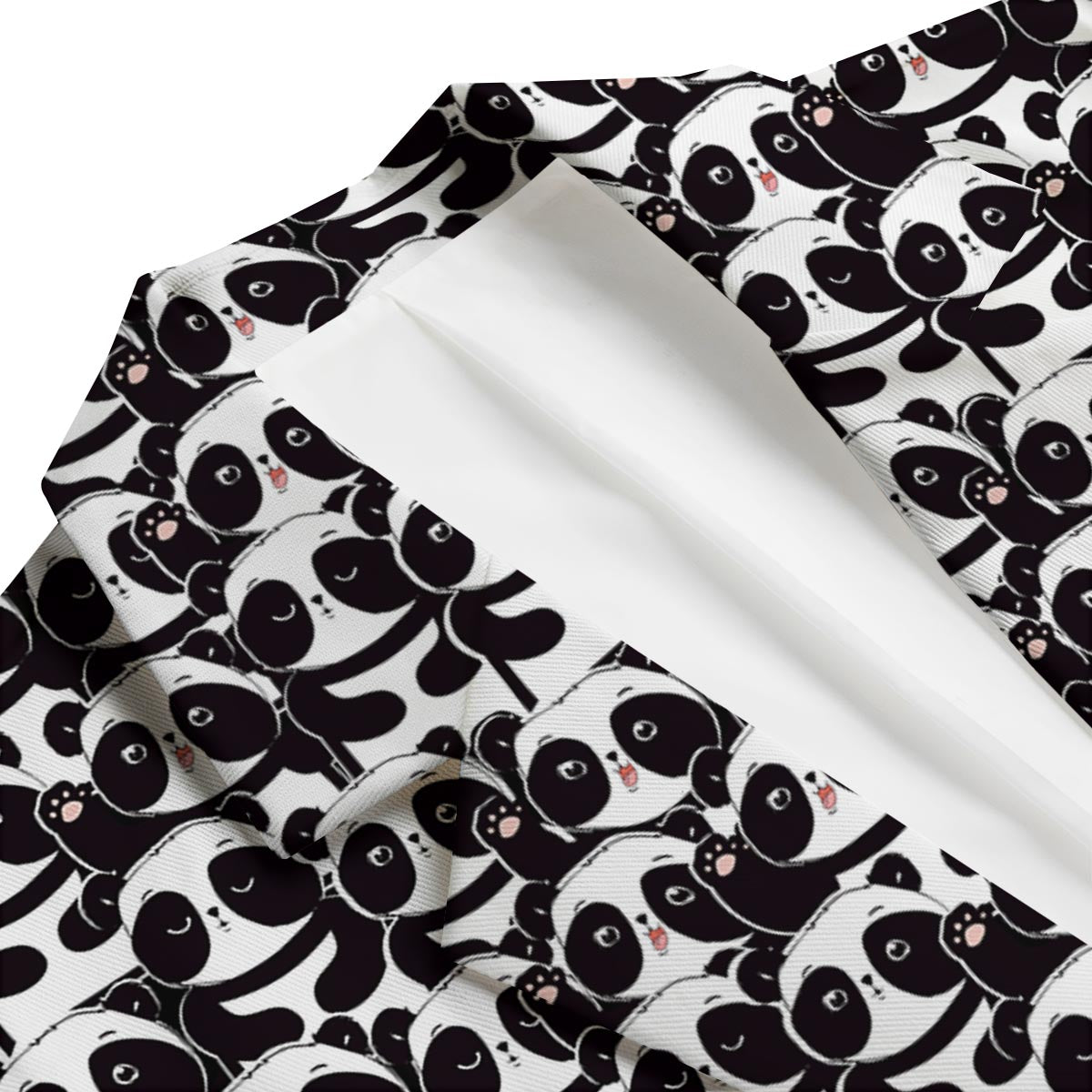 Pattern Print Baby Panda Men's Blazer-grizzshop