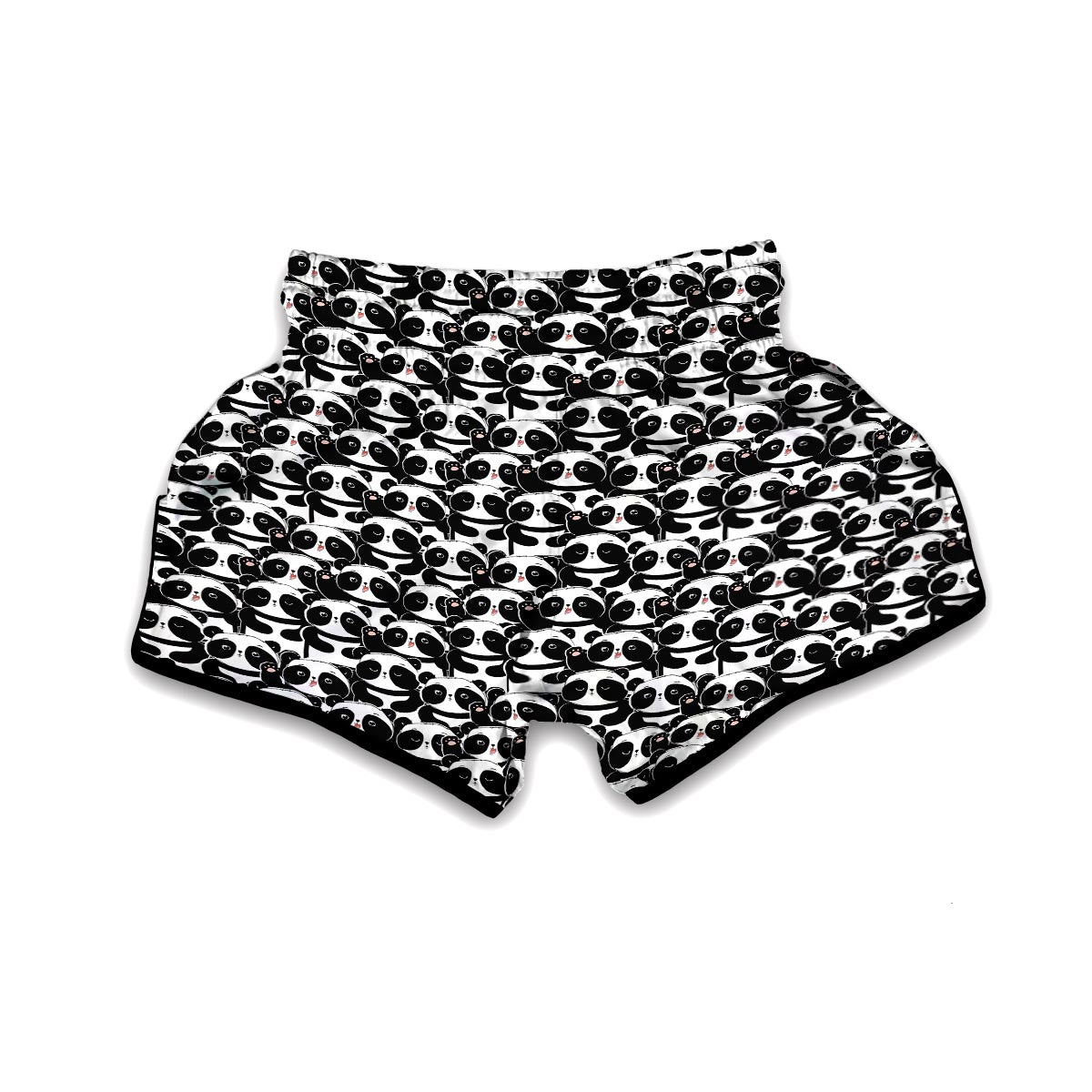 Pattern Print Baby Panda Muay Thai Boxing Shorts-grizzshop