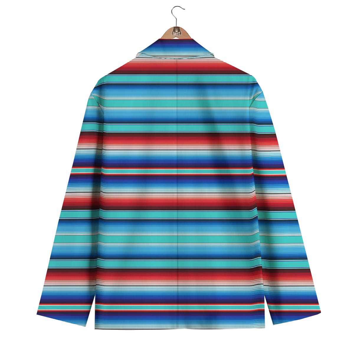 Pattern Print Baja Mexican Blanket Serape Men's Blazer-grizzshop