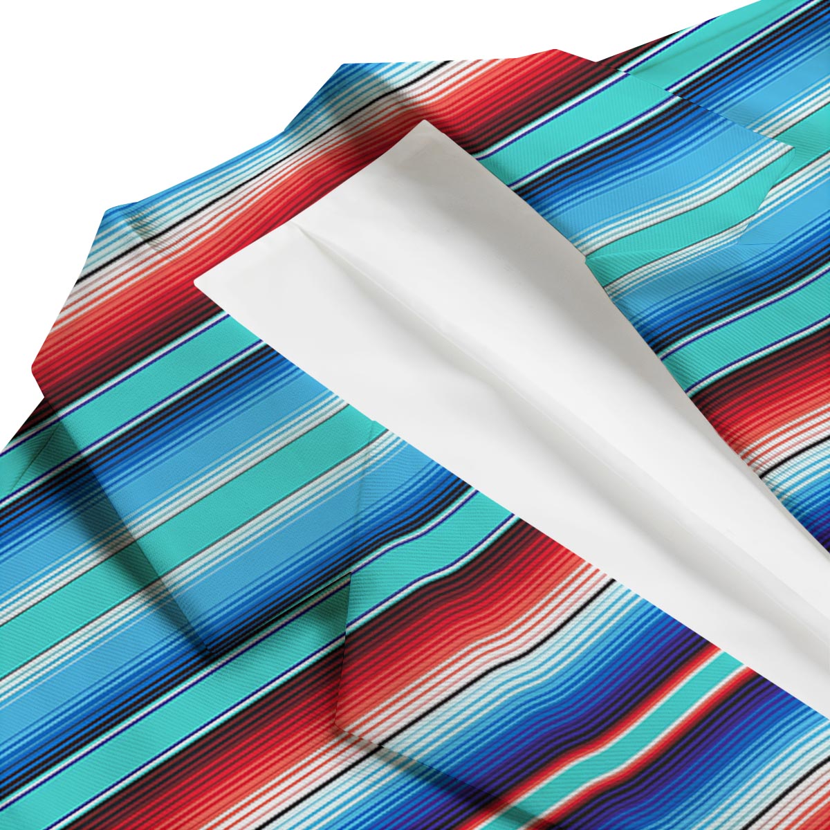 Pattern Print Baja Mexican Blanket Serape Men's Blazer-grizzshop
