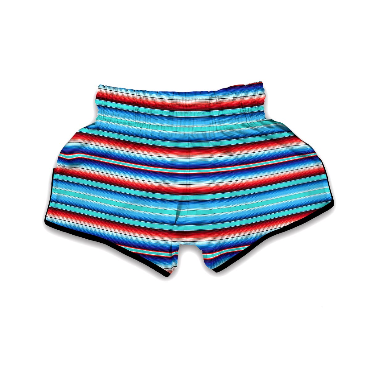 Pattern Print Baja Mexican Blanket Serape Muay Thai Boxing Shorts-grizzshop