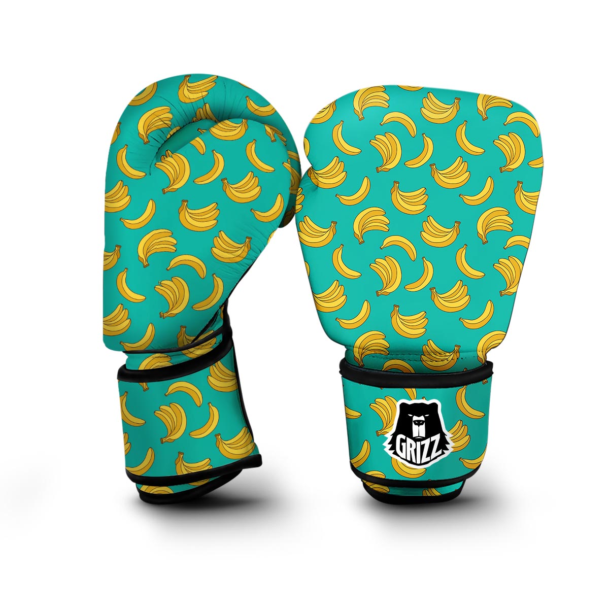 Pattern Print Banana Boxing Gloves-grizzshop