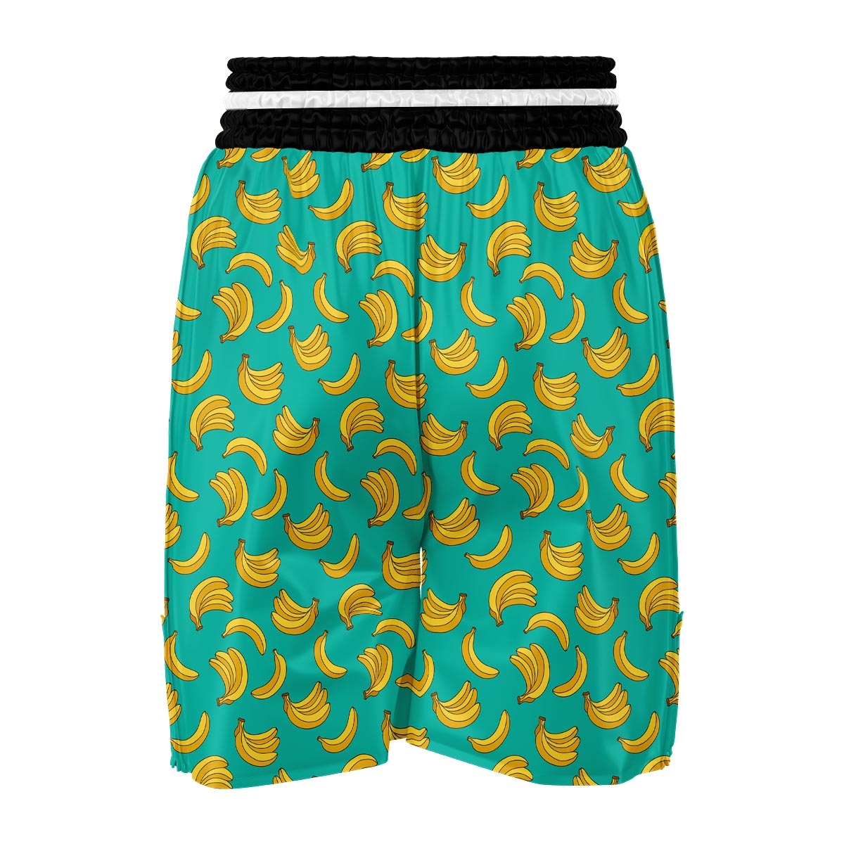 Pattern Print Banana Boxing Shorts-grizzshop