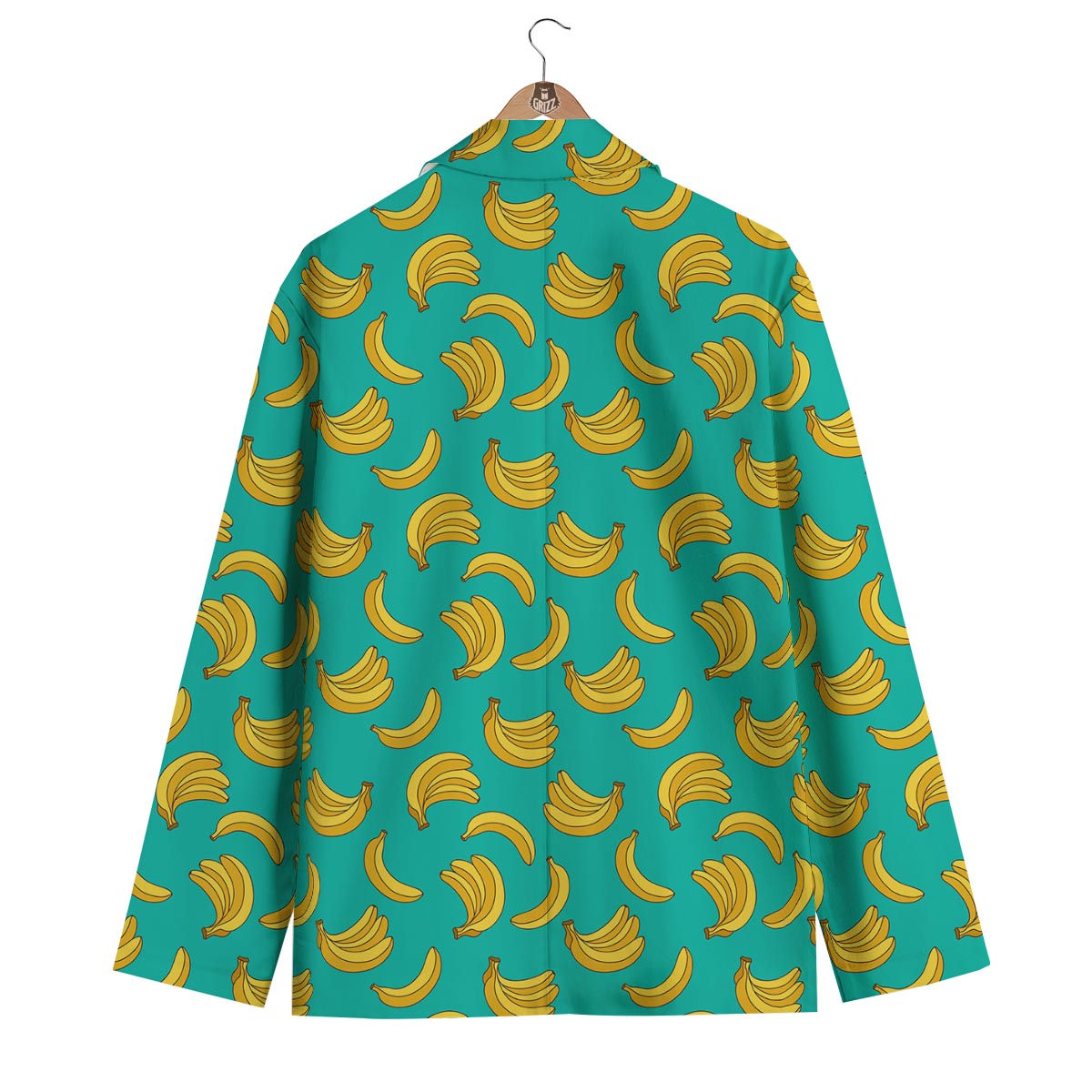 Pattern Print Banana Men's Blazer-grizzshop