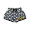 Pattern Print Bowling Muay Thai Boxing Shorts-grizzshop