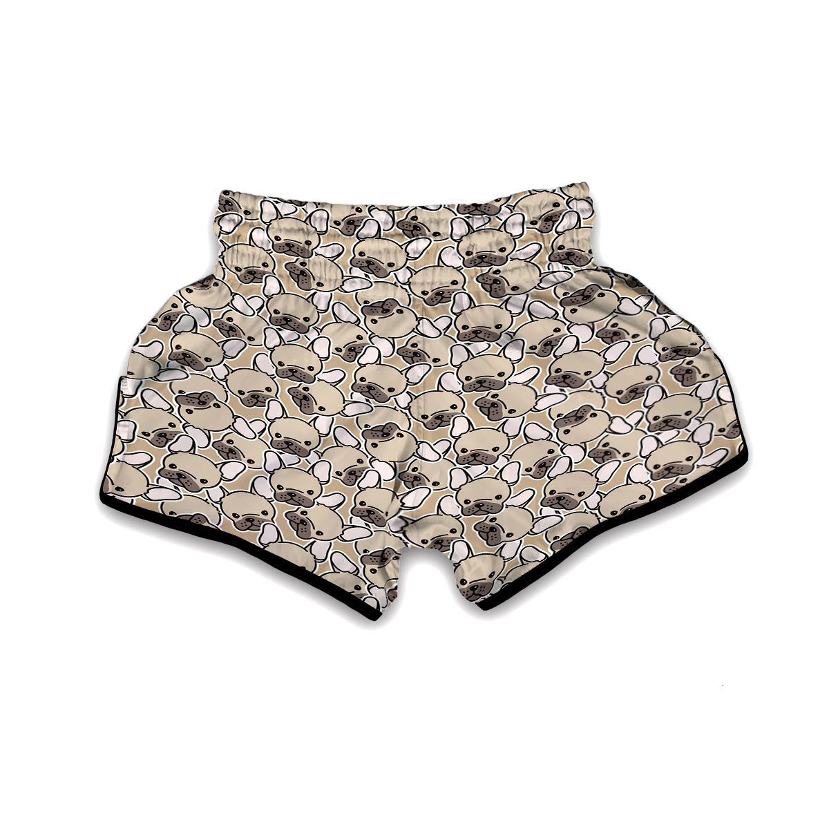 Pattern Print Bulldog Muay Thai Boxing Shorts-grizzshop
