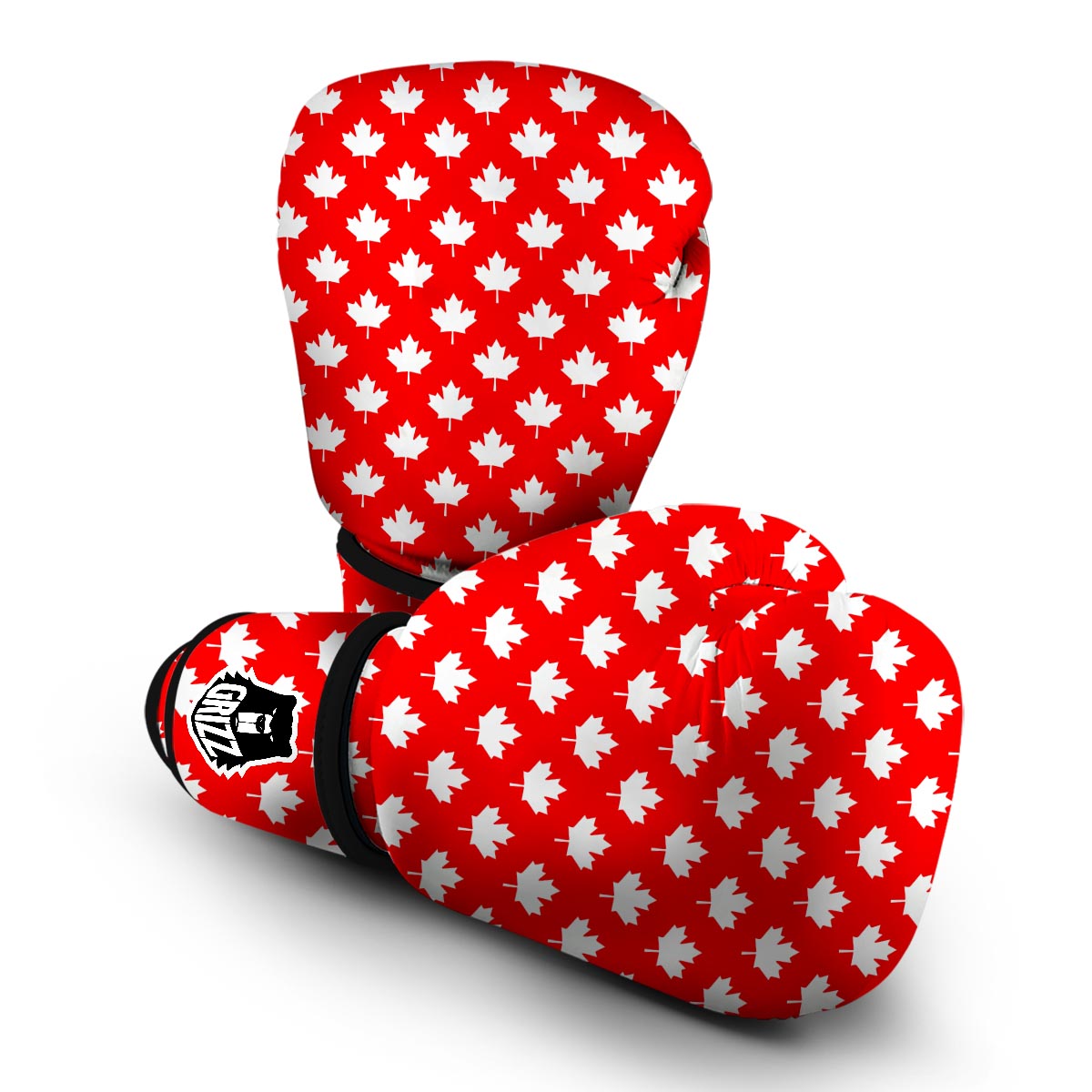 Pattern Print Canada Love Boxing Gloves-grizzshop