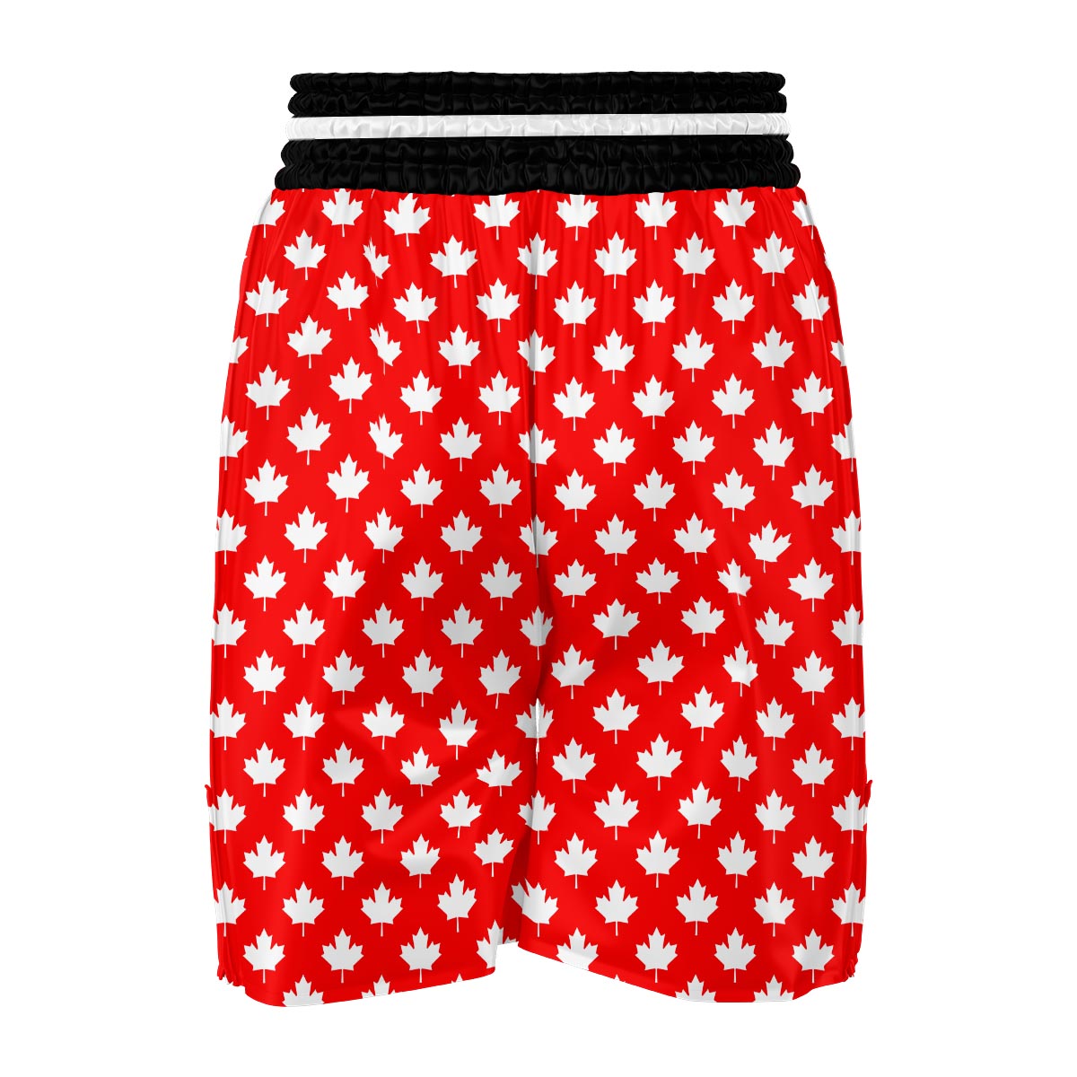 Pattern Print Canada Love Boxing Shorts-grizzshop
