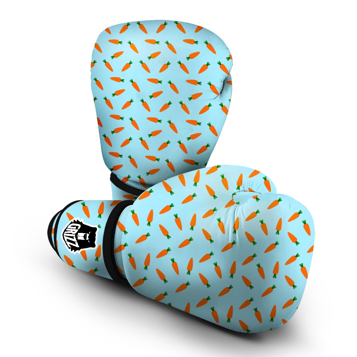 Pattern Print Carrot Boxing Gloves-grizzshop